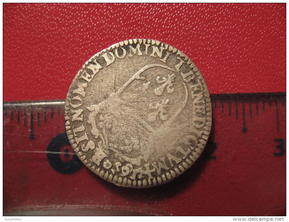 1/12 D'ecu Louis XIV 1650 L Bayonne - Type à La Mèche Longue 9195 - 1643-1715 Louis XIV Le Grand