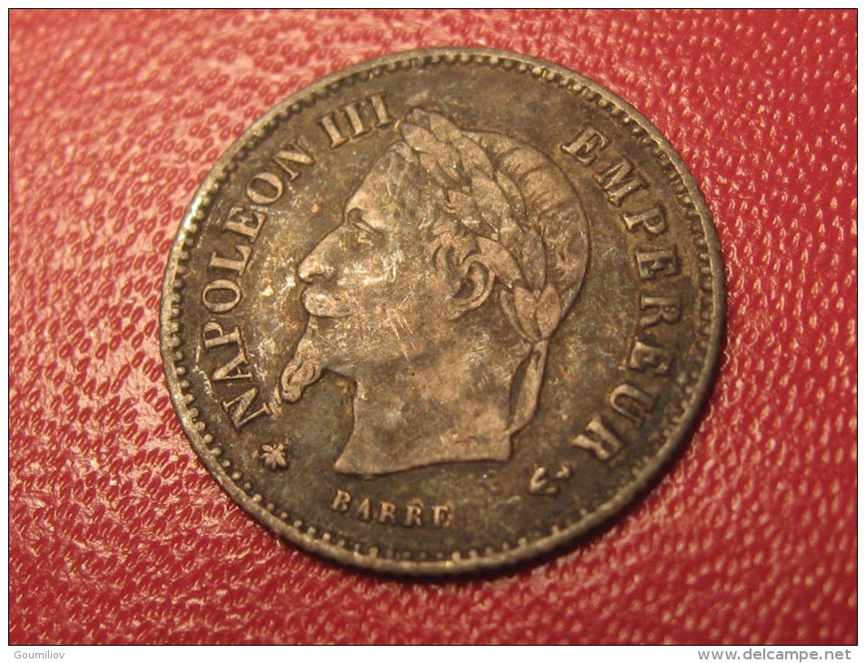 20 Centimes Napoléon III 1867 A Paris 8898 - 20 Centimes