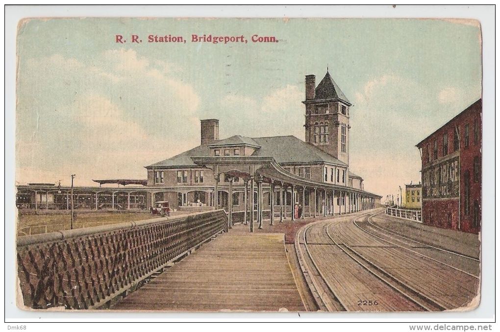U.S.A - R.R. STATION - BRIDGEPORT - CONNECTICUT - EDIT DANZIGER &amp; BERMAN 1910s - Bridgeport