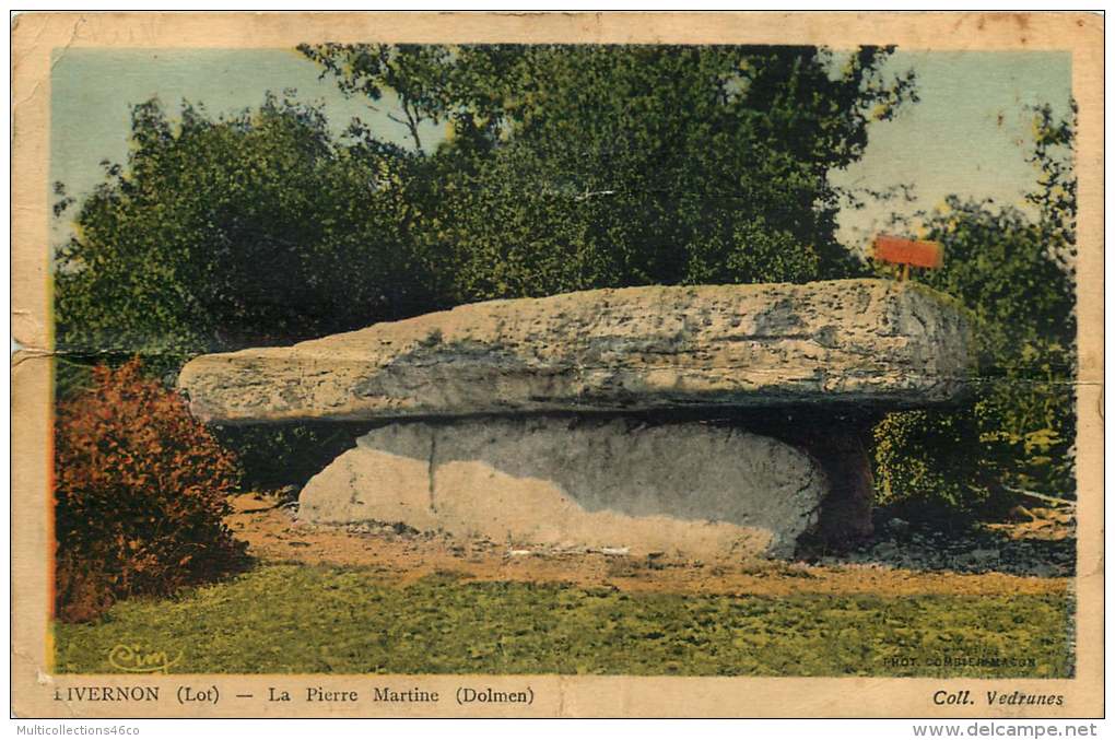 46 - 250915  - LIVERNON - LA Pierre Martine (dolmen) - Livernon