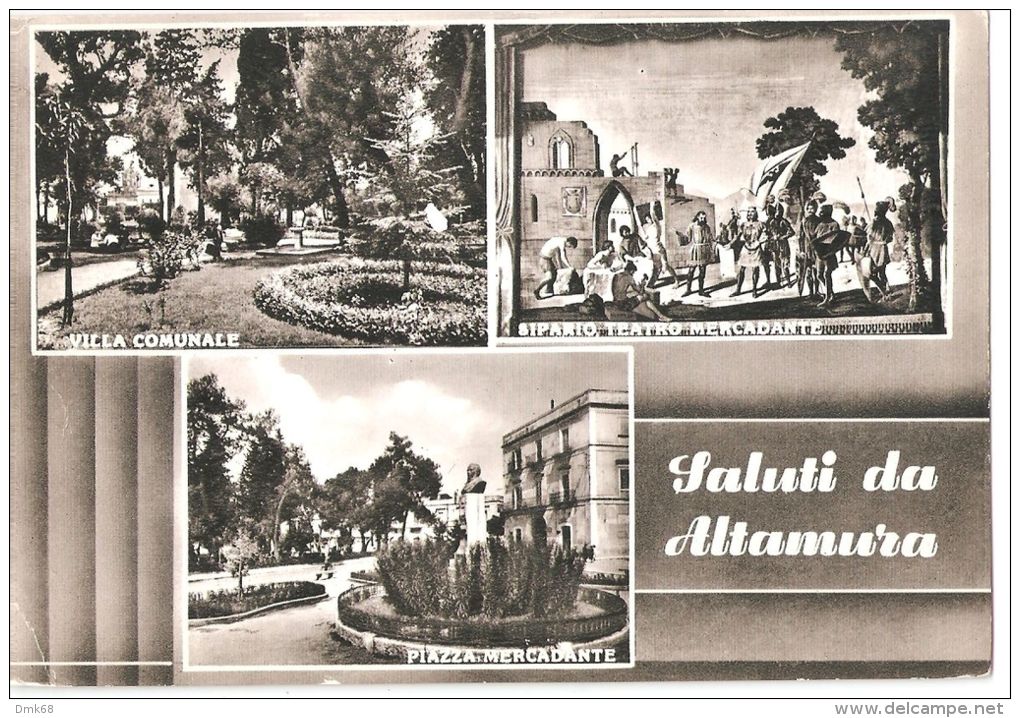 ALTAMURA ( BARI ) SALUTI - VEDUTINE - EDIZ. MELODIA - 1966 - Altamura
