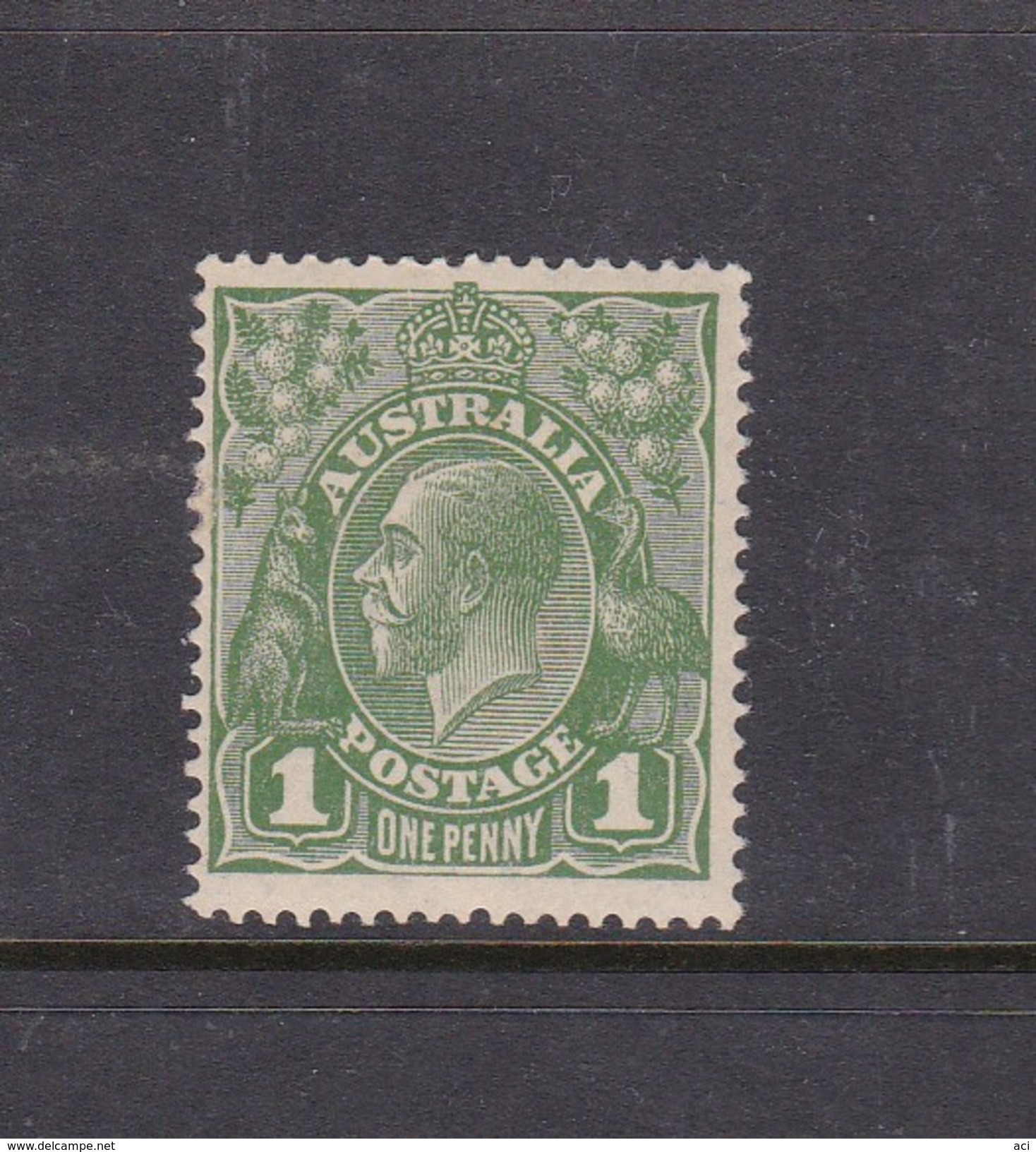 Australia 1914-24 Single Watermark King George V, SG 76, One Penny Green Mint Never Hinged - Nuevos