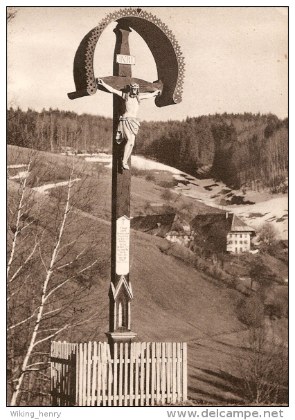 Biederbachtal - S/w Wegkreuz       Bei Elzach - Elzach