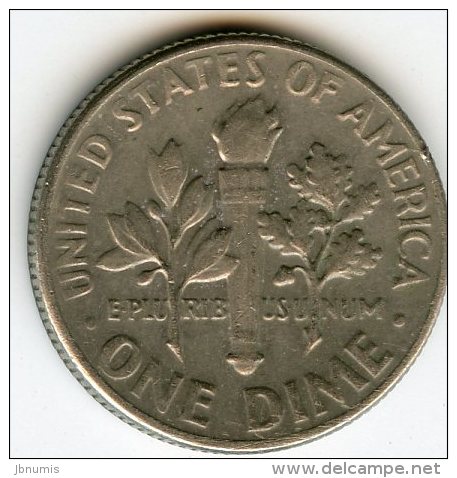Etats-Unis USA 10 Cents Dime 1966 KM 195a - 1946-...: Roosevelt