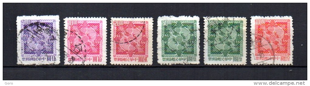 Taiwán  ( Formosa )    1965   .-    Y&T Nº    507 - 510/513 - Used Stamps