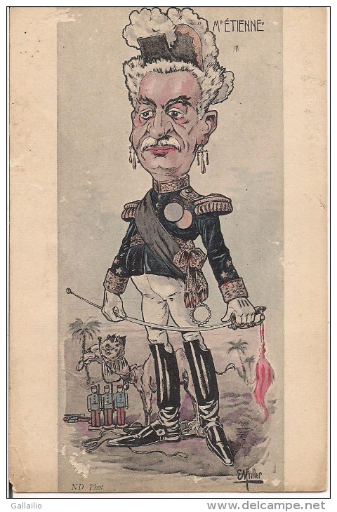 ILLUSTRATION SIGNEE MULLER MR ETIENNE SAATYRE MILITARIA - Sátiras