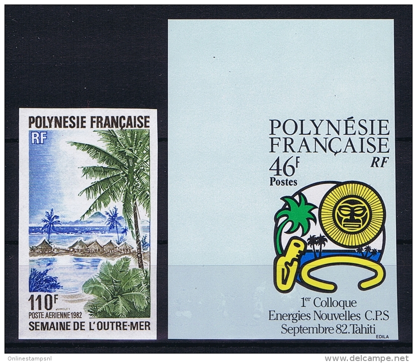Polonesie Francaise: Nr AE 169  + 182 Non Dentelée   MNH/** Sans Charnière     1982 - Unused Stamps