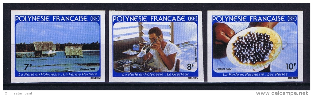 Polonesie Francaise: Nr 180 - 182 / 177 - 179 Non Dentelée   MNH/** Sans Charnière     1982 - Neufs