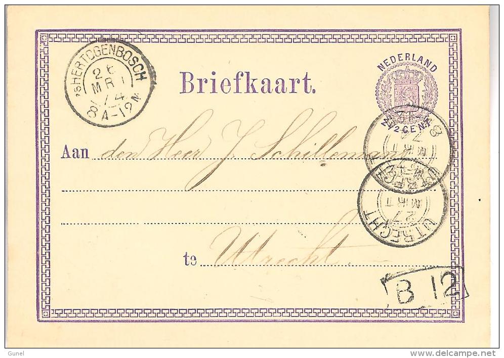 6 SEP 75  Bk G7 Van 's-Hertogenbosch Naar Utrecht - Postal Stationery