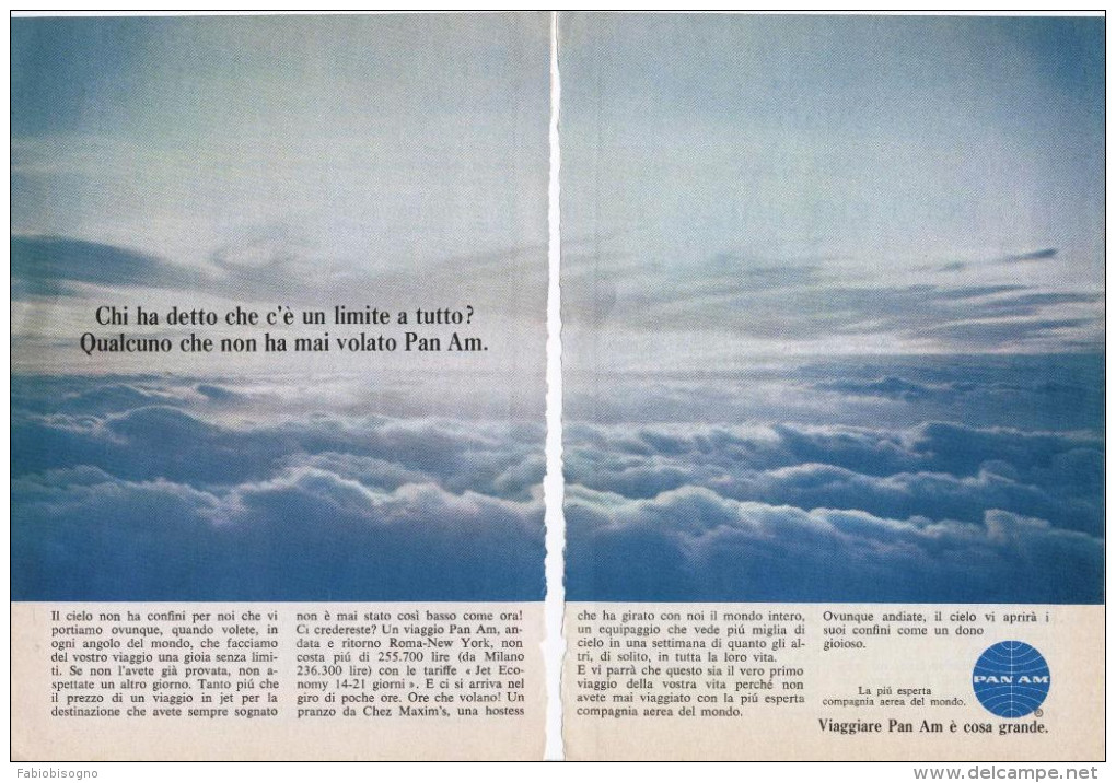 1967/8 - PAN AM  -  9  Pagine Pubblicità Cm. 13 X 18 - Publicités