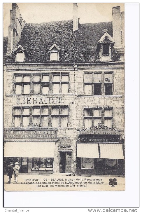 1 Cpa. Beaune. Maison Renaissance. Magasins : Librairie.... - Beaune