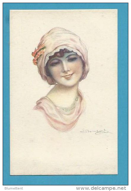 CPA 914-2 - Portrait Jeune Femme Par Illustrateur Italien Italia BOMPARD - Bompard, S.