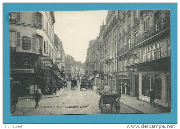 CPA 104 - Bien Animée Le Faubourg Montmartre PARIS IXème - Distretto: 09