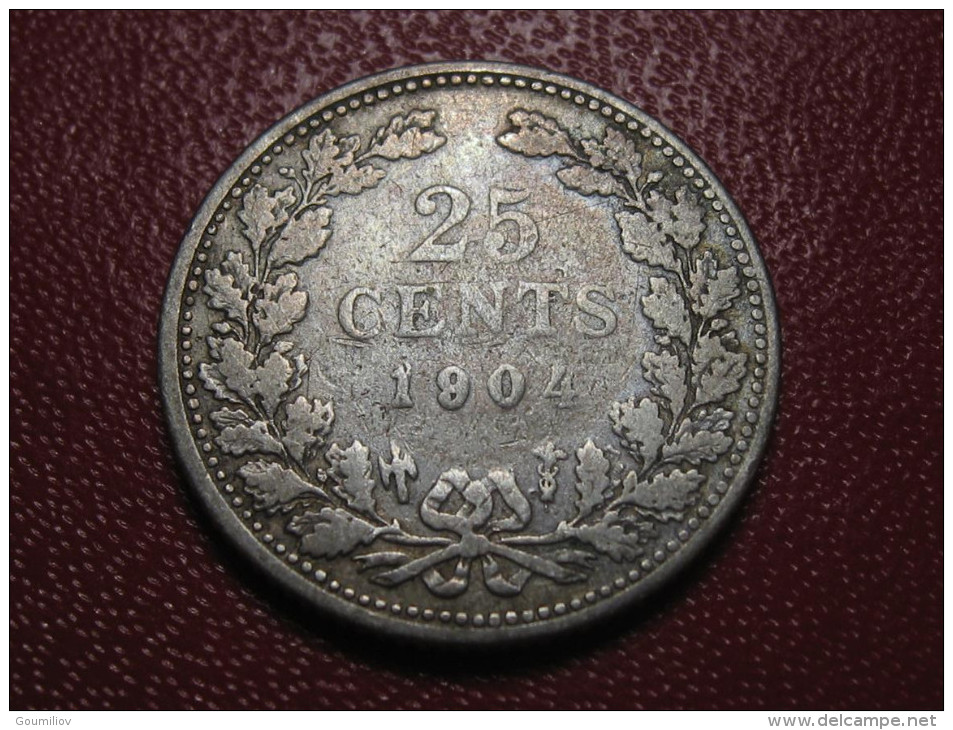 Pays-Bas - 25 Cents 1904 0313 - 25 Cent