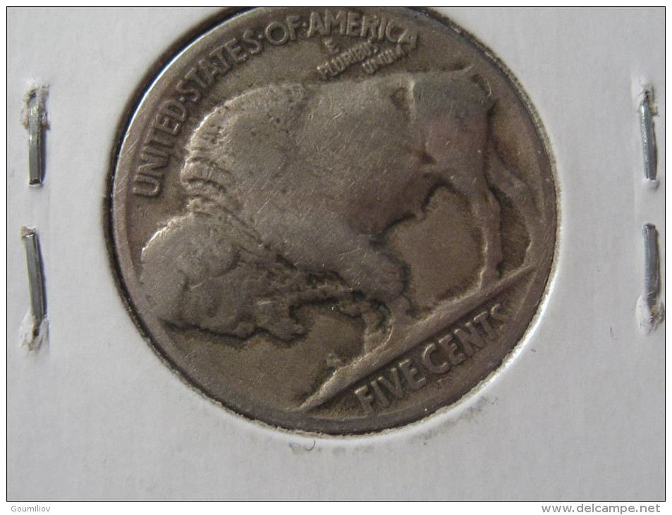 USA - Five Cents Buffalo 1924 D - Error, Unbalanced 0291 - 1913-1938: Buffalo