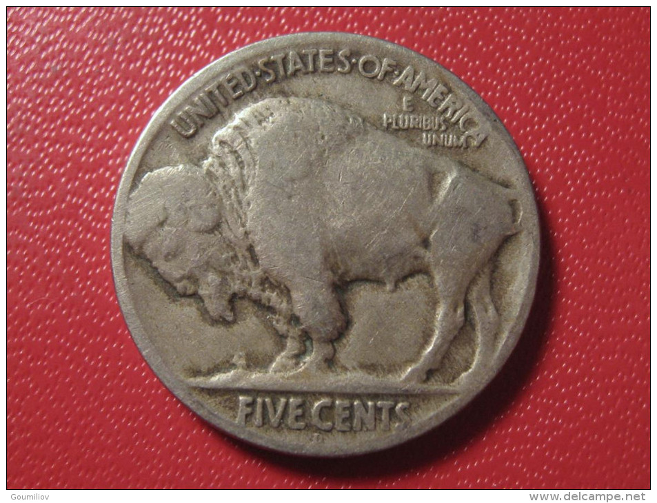 USA - Five Cents Buffalo 1924 D - Error, Unbalanced 0291 - 1913-1938: Buffalo