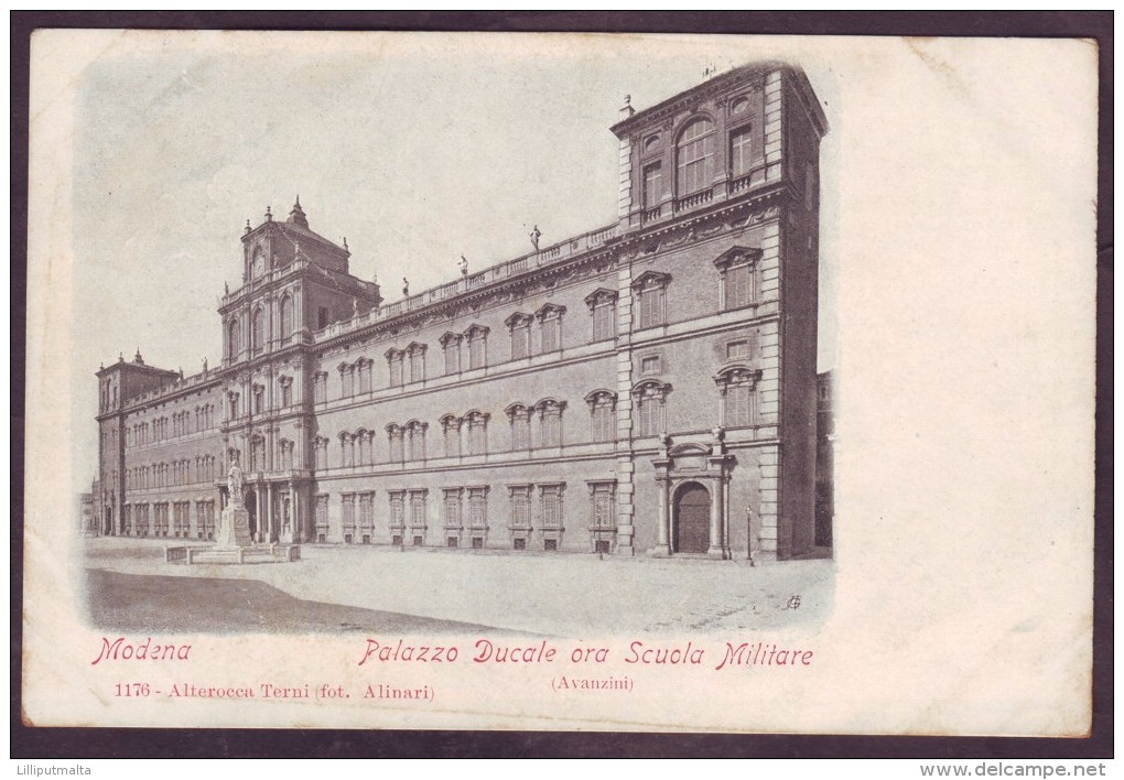 Italy Undivided Back Postcard Italia Cartolina Modena Palazzo Ducale Scuola Militare Emilia-Romagna - Modena