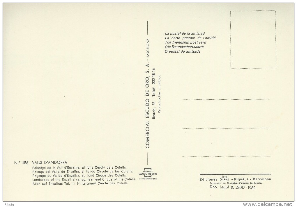 Valls D`Andorra.  Landscape Of The Envalira Valley.  # 04837 - Andorra