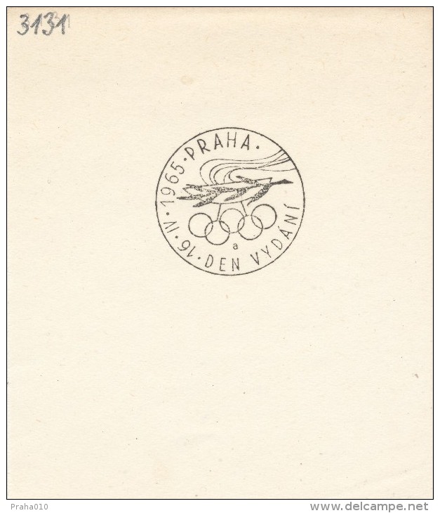 J5709 - Czechoslovakia (1965) Praha (a): The Czechoslovak Olympic Victory; First Day Of Issue Postmark (FDC) - Prove E Ristampe
