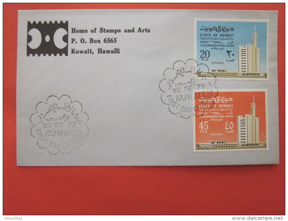 FEV 1972 STATE OF KUWAIT KOWEIT  HAWALLI  LETTRE  HOME OF STAMPS AND ARTS  FDC FIRST DAY OF ISSUE - Koeweit