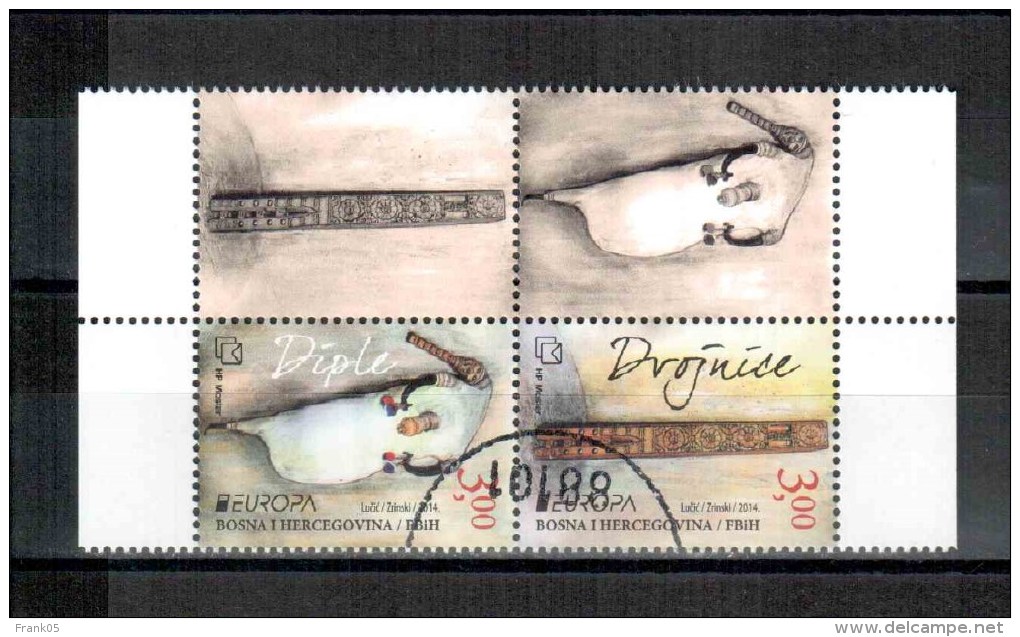 Bosnien-Herzegowina (kroatisch)/ Bosnia (croatian)/ Bosnie-Herzégovine Mostar Paar/pair 2014 EUROPA Gestempelt/used - 2014