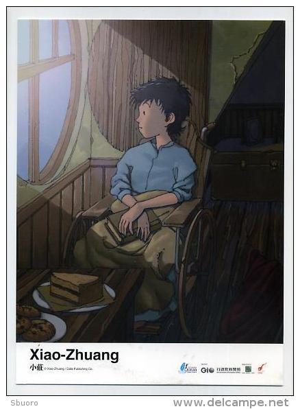 Mini Poster Bristol Ou Maxi Carte Postale - 26 Cm X 19 Cm - Taïwan - Xiao Zhuang - Reading Disable Boy - Varia