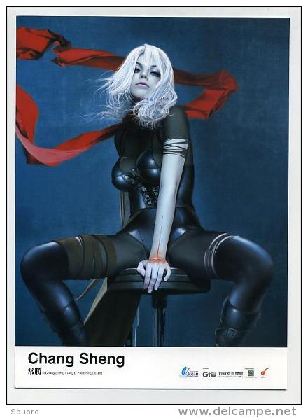 Mini Poster Bristol Ou Maxi Carte Postale - 26 Cm X 19 Cm - Taïwan - Chang Sheng - Sexy Rebel Girl - Latex - Varia