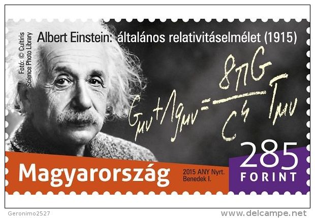 HUNGARY 2015 EVENTS 100 Years Of The General Theory Of Relativity By ALBERT EINSTEIN - Fine Set MNH - Ungebraucht
