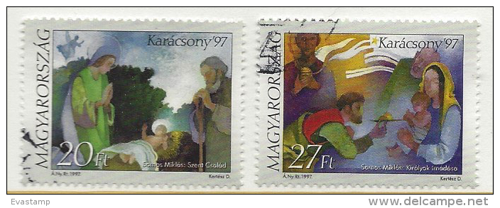 HUNGARY - 1997. Christmas /  Holy Family / Adoration Of The Magi USED IV.!!! Mi: 4471-4472. - Used Stamps