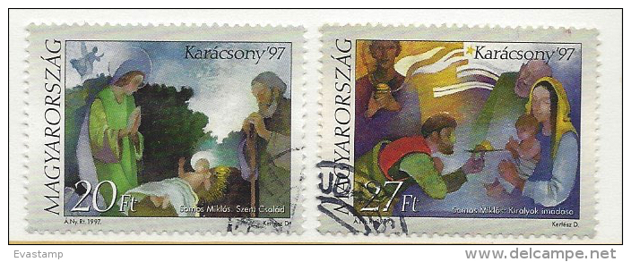 HUNGARY - 1997. Christmas /  Holy Family / Adoration Of The Magi USED XII.!!! Mi: 4471-4472. - Oblitérés