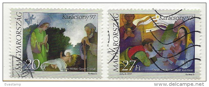 HUNGARY - 1997. Christmas /  Holy Family / Adoration Of The Magi USED XIII.!!! Mi: 4471-4472. - Oblitérés