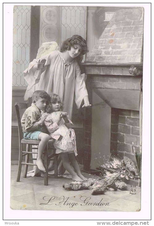 L´Ange Gardien - Perrochet & David - La Chaux-de-Fonds  - 1913 - Angels