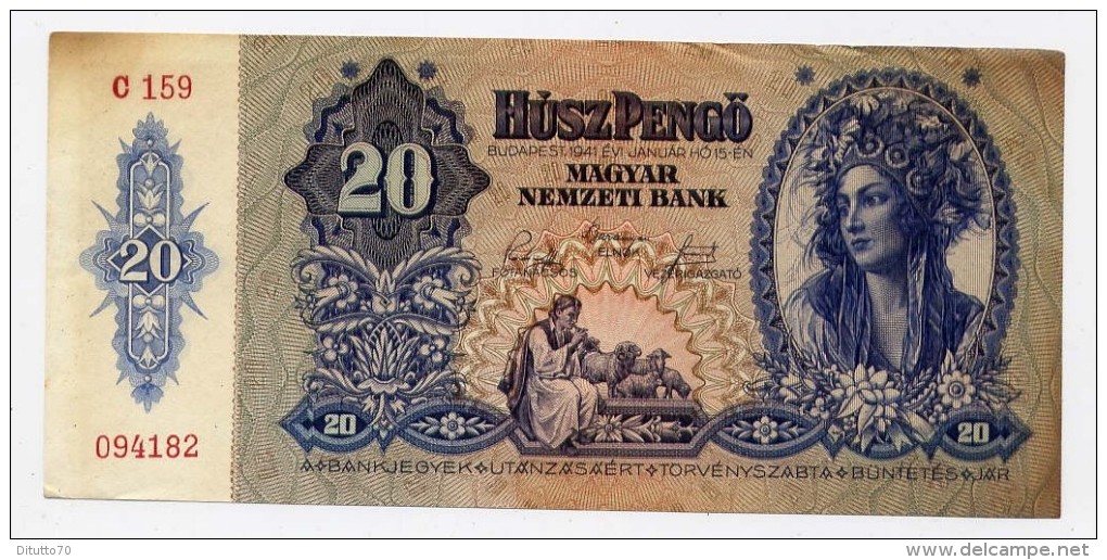 Magyar Nemzeti Bank 20 Husz Pengo - C159 - Altri & Non Classificati