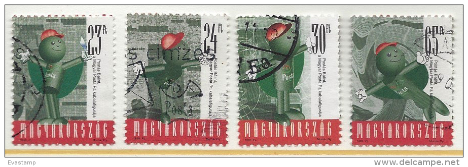 HUNGARY - 1998. Balint Postas-Post Office Mascot USED!!!    IV.  Mi 4480-4483. - Usati