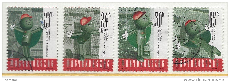 HUNGARY - 1998. Balint Postas-Post Office Mascot USED!!!    V.  Mi 4480-4483. - Oblitérés