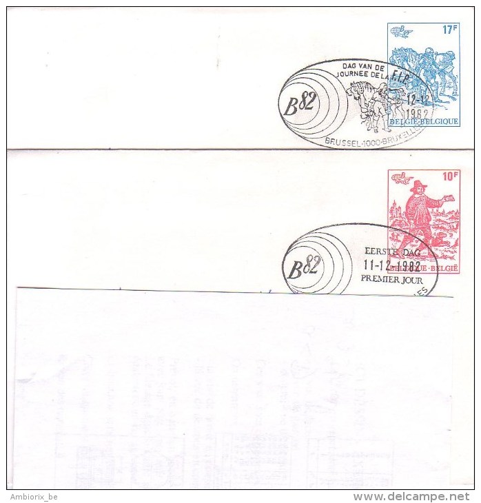 Enveloppe Lettre Belgica - Lot De 2 Enveloppes - Letter Covers