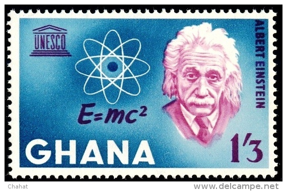 FAMOUS PEOPLE-ALBERT EINSTEIN& OTHERS-SET OF 3-GHANA-MNH-A6-229 - Albert Einstein