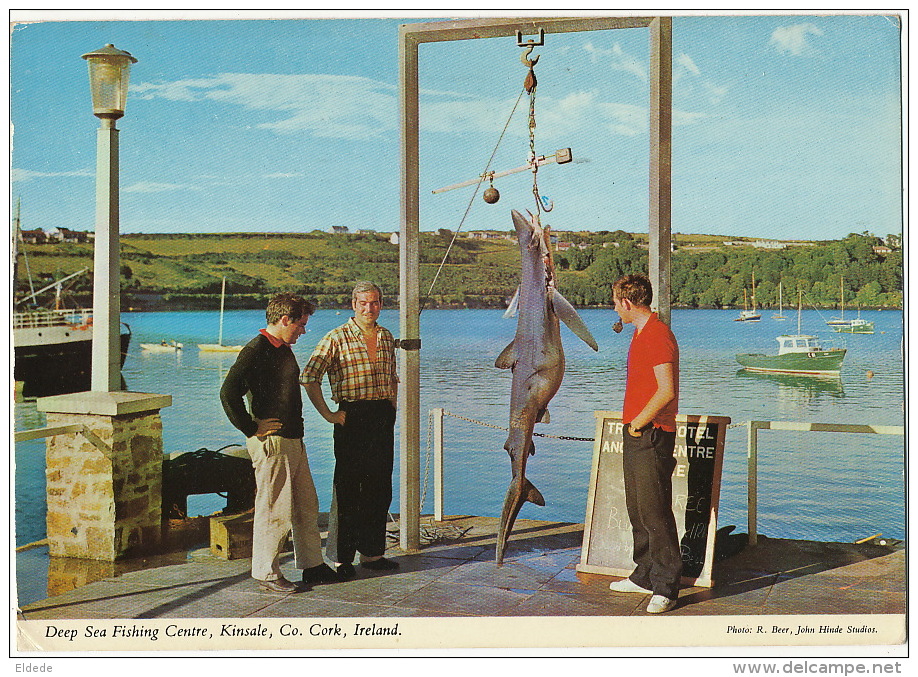 Deep Sea Fishing Centre , Kinsale , Co. Cork Sharl Requin Peche Au Gros  Used Corcaigh 1977 Size 10/15 - Autres & Non Classés