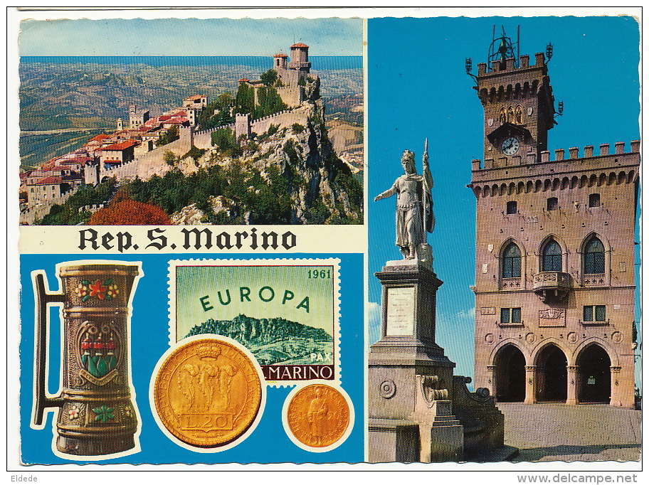 Rep San Marino  P. Used 4 Stamps 1972 Walt Disney Gold Coins - San Marino