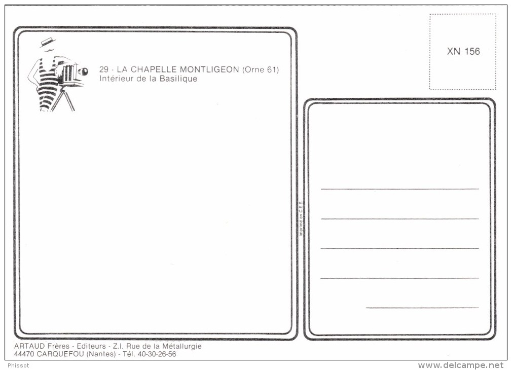 LA CHAPELLE MONTLIGEON : Intérieur De La Basilique - Autres & Non Classés