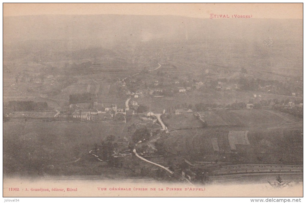 Vosges - ETIVAL - Vue Générale Prise De La Pierre D´Appel - Non écrite - Etival Clairefontaine