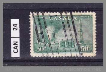 CANADA, 1950, Risorse Naturali, 50 Cent, Usato - Andere & Zonder Classificatie