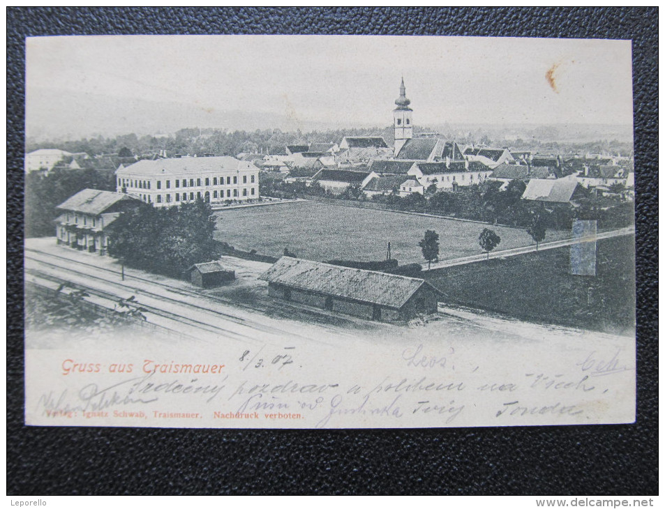 AK TRAISMAUER M.Bahnhof PL Ca.1900 /// D*17430 - St. Pölten