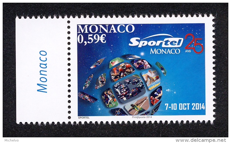 Monaco 2014 - Yv N° 2943 ** - 25e ANNIVERSAIRE DE SPORTEL - Neufs