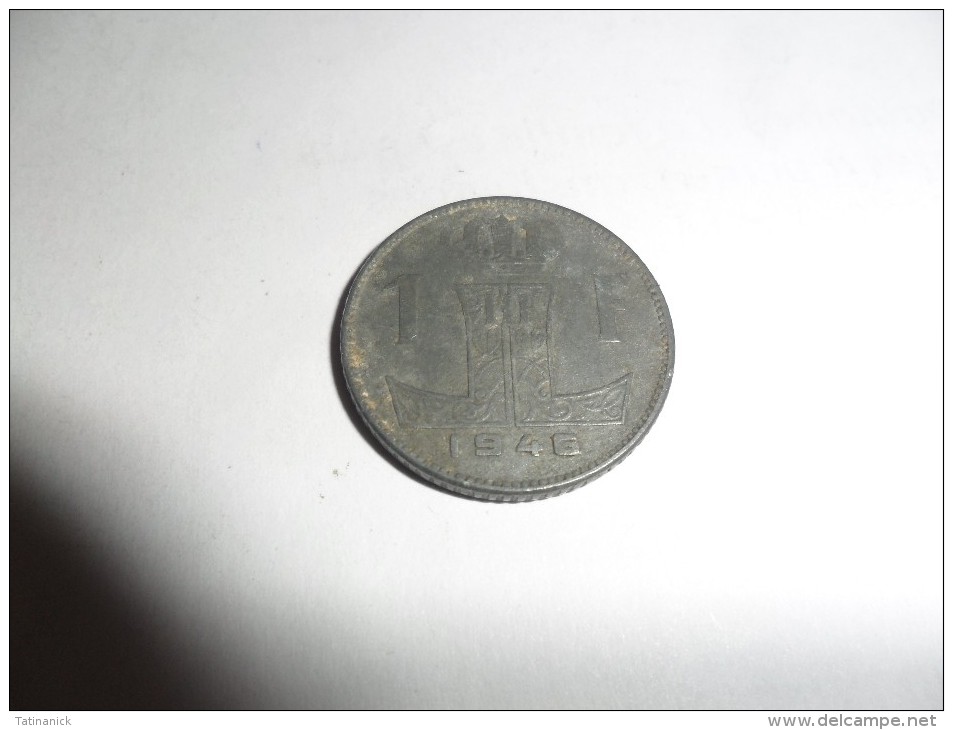 1 Franc 1946 Léopold III Type Rau Belgie-Belgique - 1 Franc