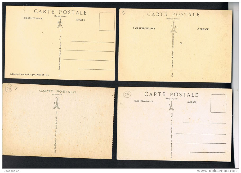 06 -Frédéric LAUGIER- BEUIL Et Gorges Du CIANS -LOT  De 6 Cpsm- Toutes Scannées   RECTO VERSO-PAYPAL SANS FRAIS - 5 - 99 Postkaarten