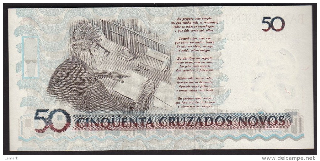 Brazil 50 Cruzeidos 1990 P223 UNC - Brazil