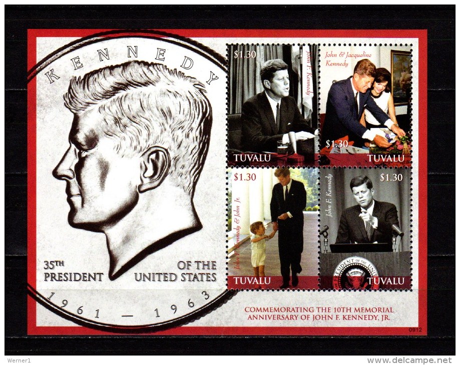 Tuvalu 2009 JFK Kennedy Sheetlet MNH - Kennedy (John F.)