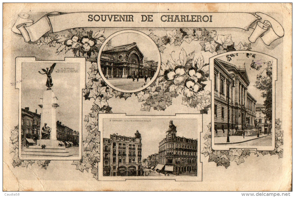 Souvenir De Charleroi. (usagée) - Tubize