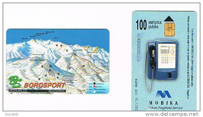 BULGARIA - CHIP MOBIKA - 2000 BOROVETS: BOROSPORT   -  USATA (USED) - RIF. 7410 - Sport